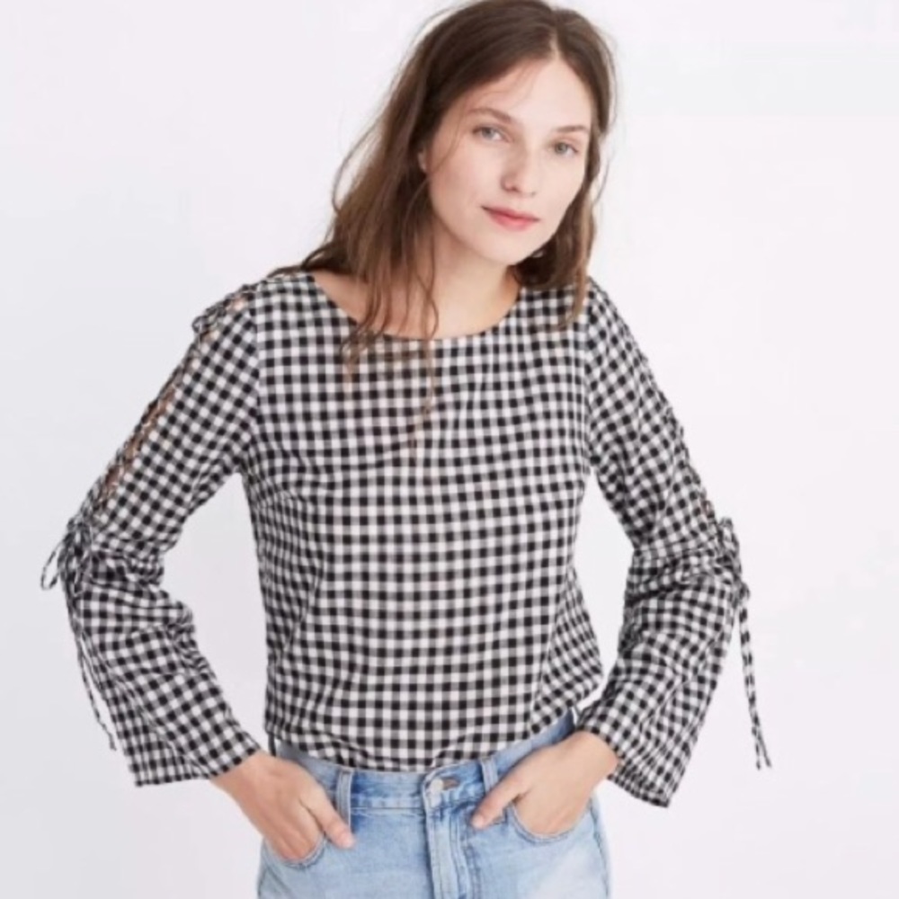Madewell gingham top